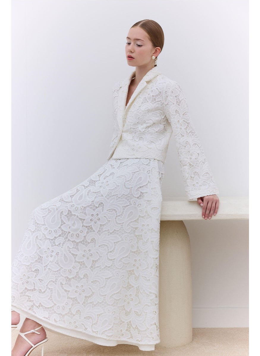 Limited Edition Lace Jacket Ecru