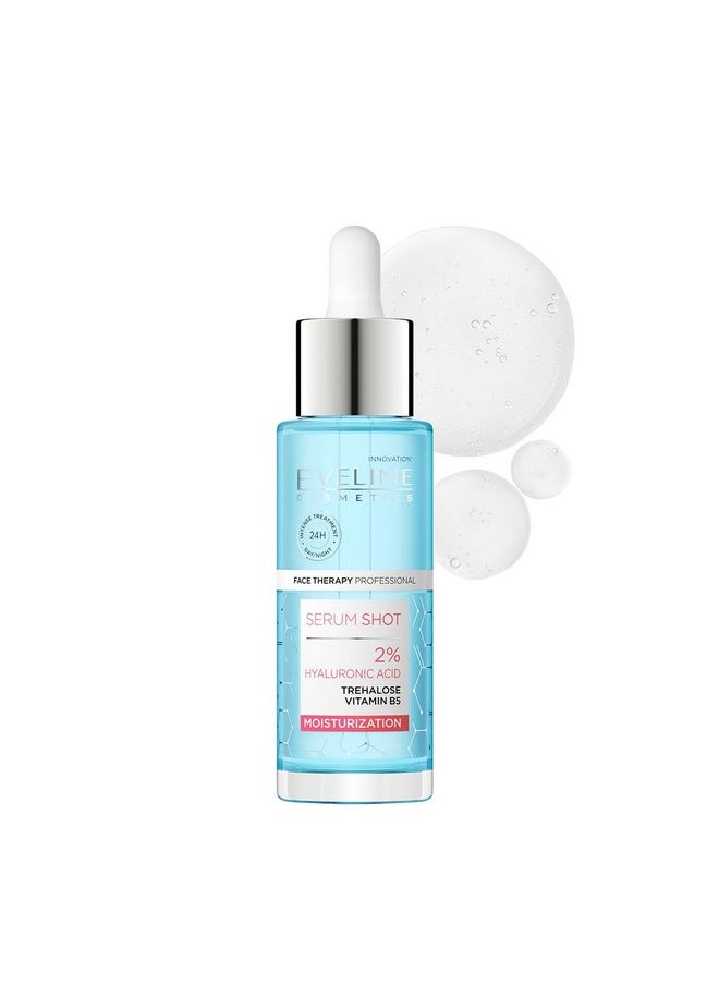 30 Ml Face Serum Shot With 2% Hyaluronic Acid For Moisturization With Lightweight & Nongreasy Texture For All Skin Type To Reduce Wrinkles & Fine Lines