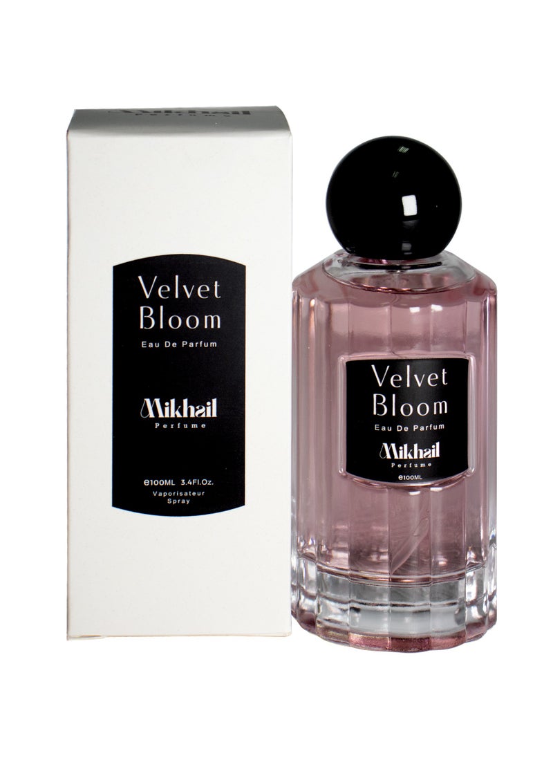 Velvet Bloom by Mikhail | Sophisticated Floral Perfume for Women | Fresh Litchi, Rhubarb, Bergamot & Nutmeg | Long-Lasting, Elegant Eau de Parfum