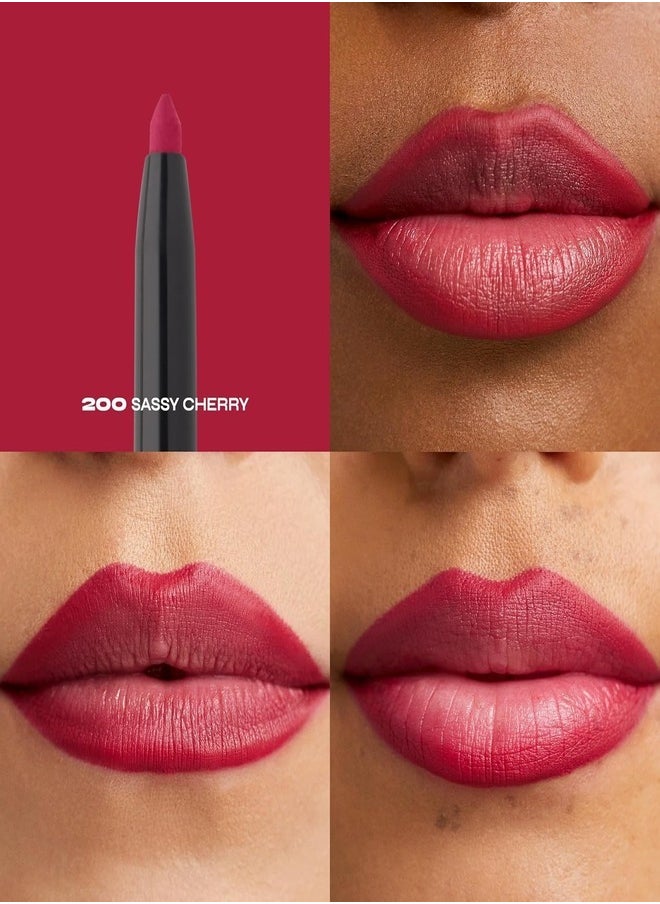 Milani Understatement Lipliner - 200 Sassy Cherry – Long-Lasting, Creamy & Smudge-Proof Lip Pencil for Precise Definition