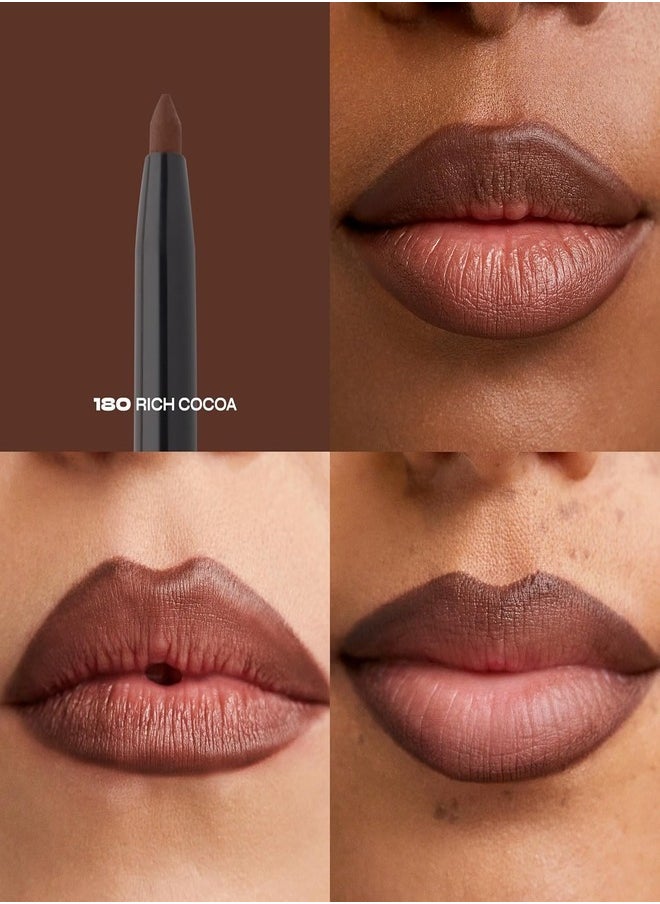 Milani Understatement Lipliner - 180 Rich Coca – Long-Lasting, Creamy & Smudge-Proof Lip Pencil for Precise Definition