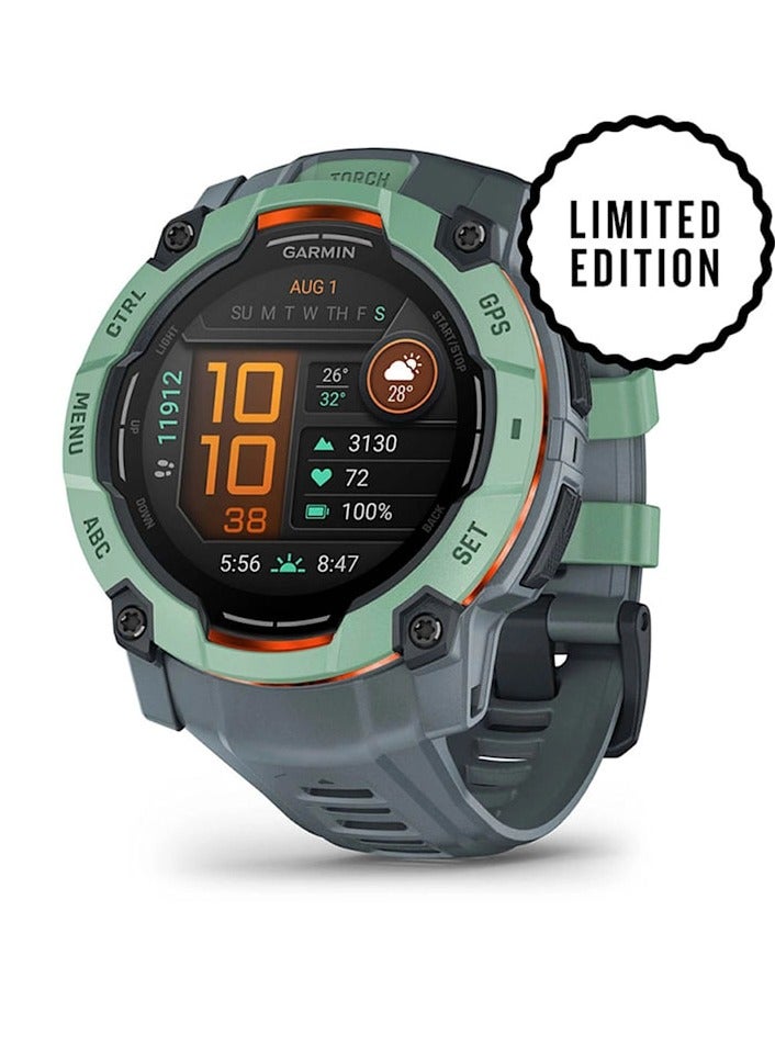 Instinct 3 – 50 Mm Amoled Limited Edition With Twilight Silicone Band Neo Tropic