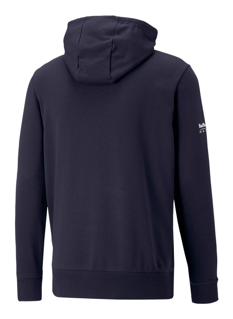 Red Bull Racing Mens Checo Logo Hoody - Navy