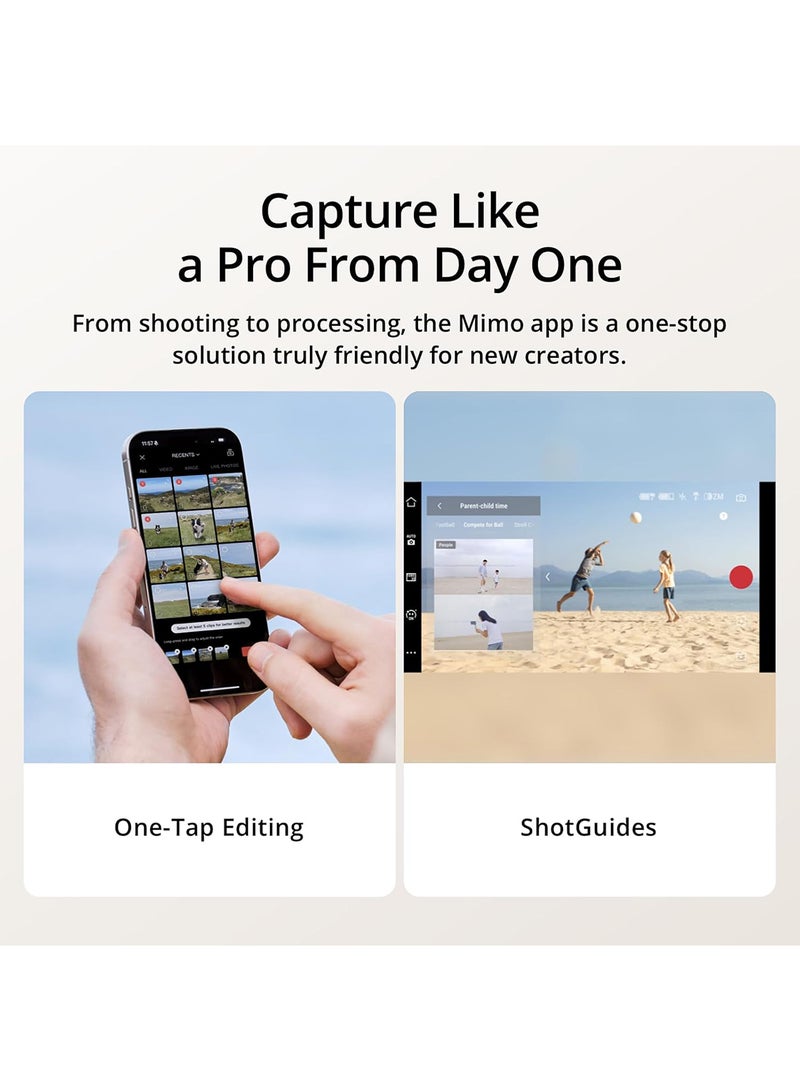 Osmo Mobile 7P Gimbal Stabilizer for iPhone, Android, Native Tracking, Lighting, 3-Axis Phone Gimbal, Quick Launch, One-Tap Edit, Built-in Extension Rod & Tripod, 10hrs Use, Phone Charging Black