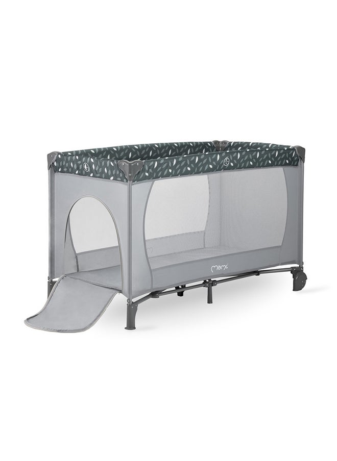 Belove Baby Crib Travel Cot, Foldable Lightweight Breathable Baby Playpen, Comfortable Sleeping Crib With Carrying Case Easy2Transport For 0+ Months - Grey