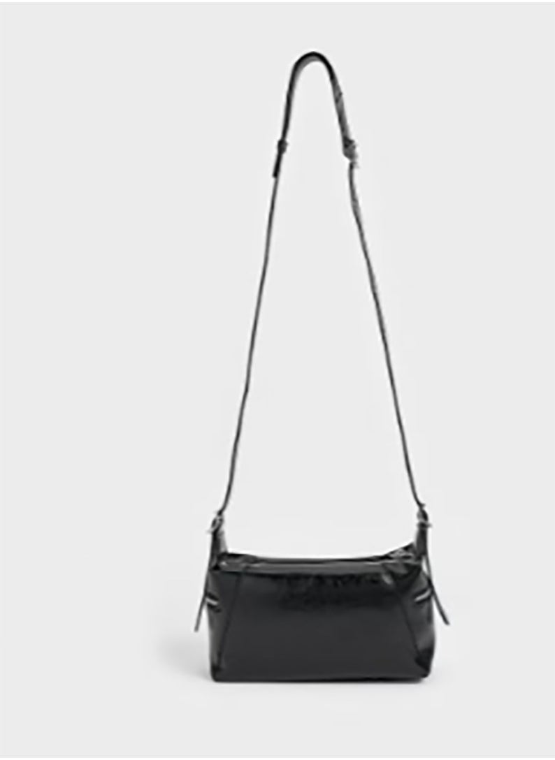 CHARLES & KEITH Xylia Shoulder Bag - Black