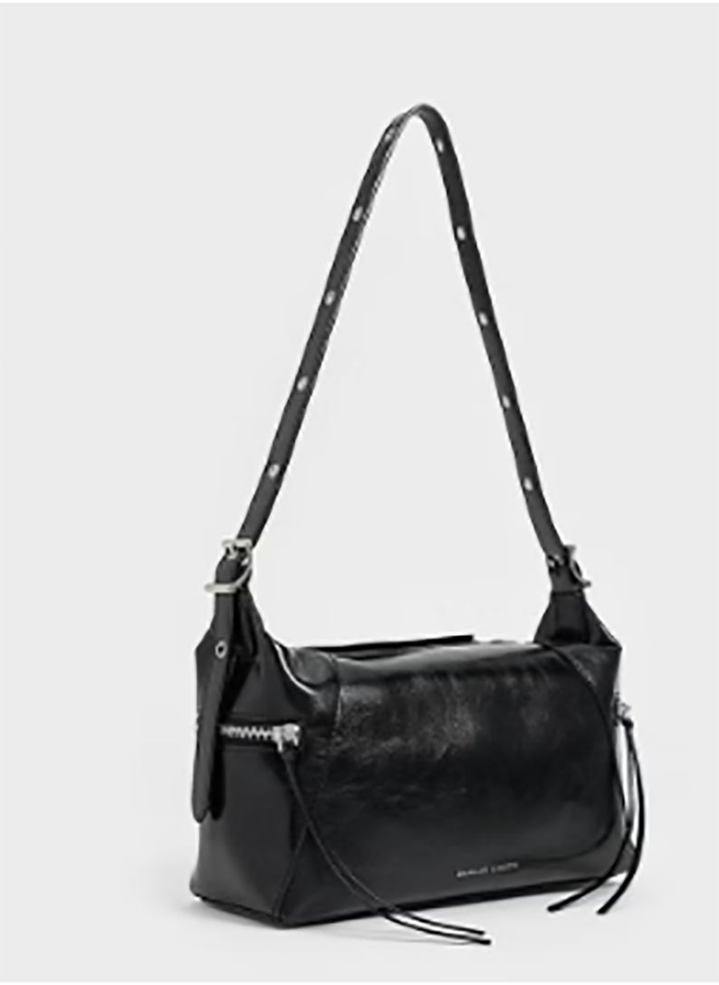 CHARLES & KEITH Xylia Shoulder Bag - Black