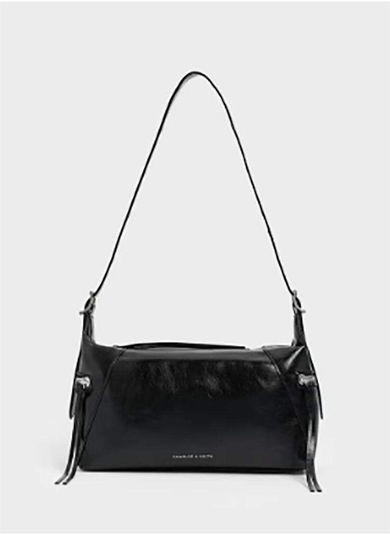 CHARLES & KEITH Xylia Shoulder Bag - Black