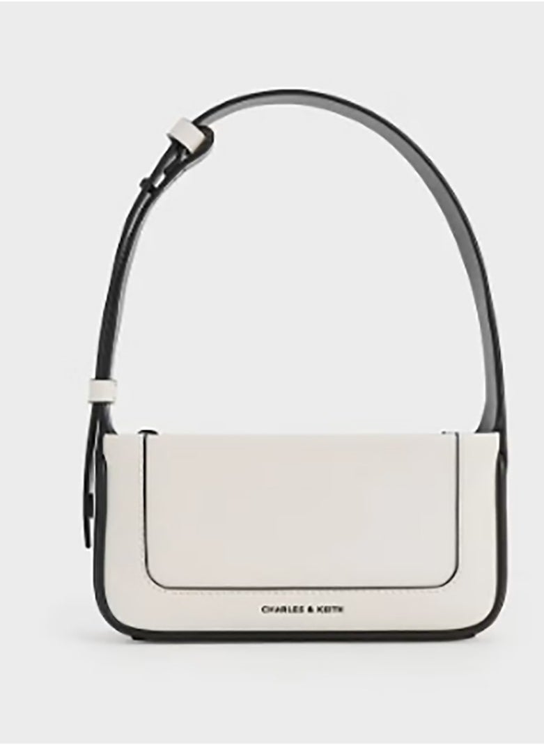 CHARLES & KEITH Daylla Shoulder Bag & Crossbody Bag - Cream