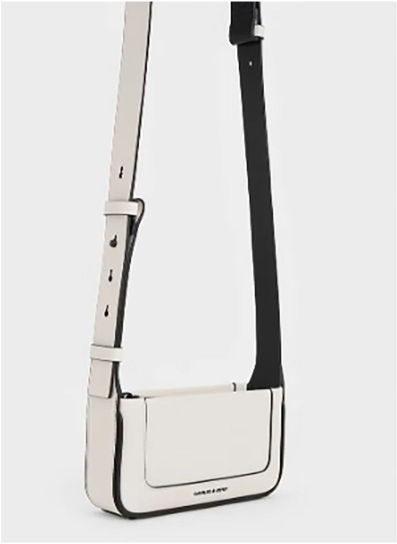 CHARLES & KEITH Daylla Shoulder Bag & Crossbody Bag - Cream