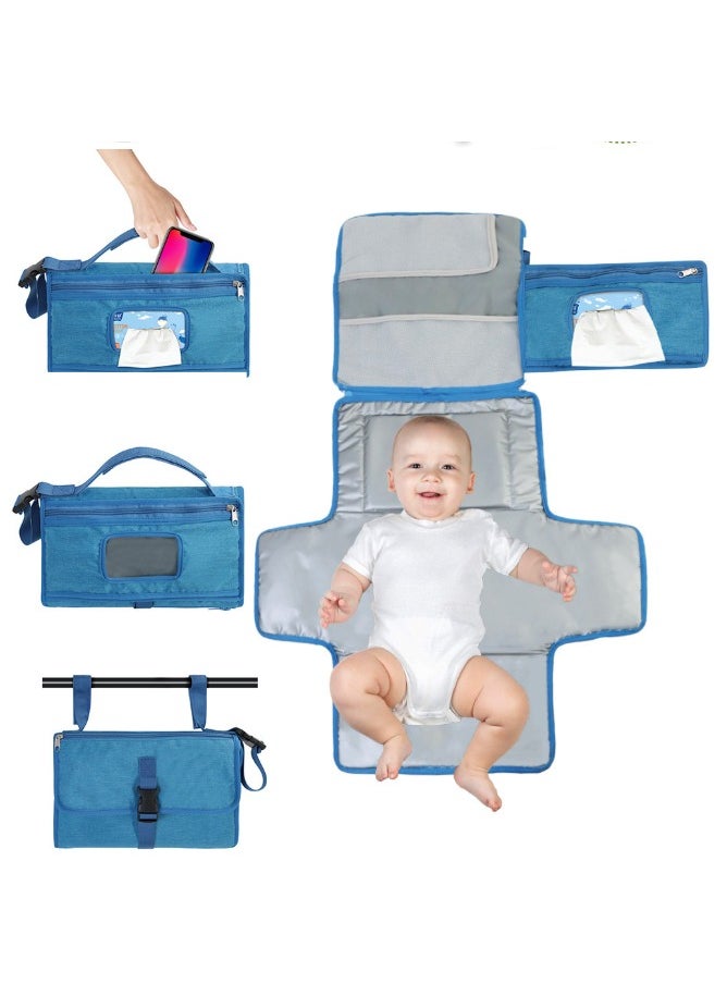 Portable Waterproof Multifunctional Folding Baby Diaper Changing Pad with Handle