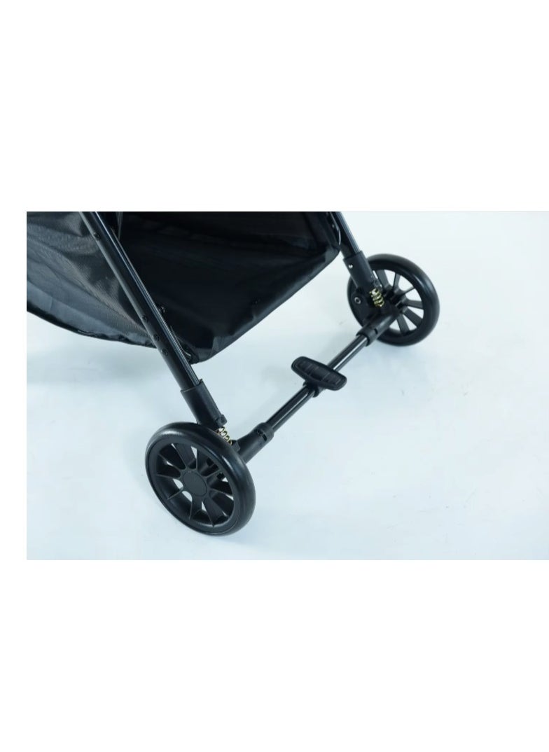 Baby Stroller Pram Easy Folding Portable -Grey