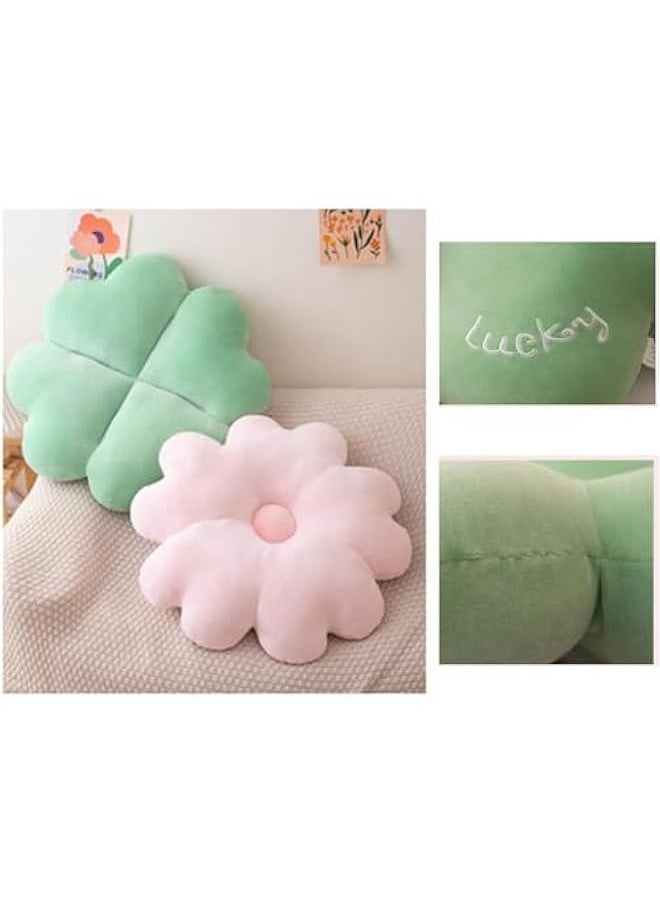 Four-Leaf futon Cushion Reading Rest Cushion Cherry Blossom Living Room Throw Pillow (17.7in, Sakura)