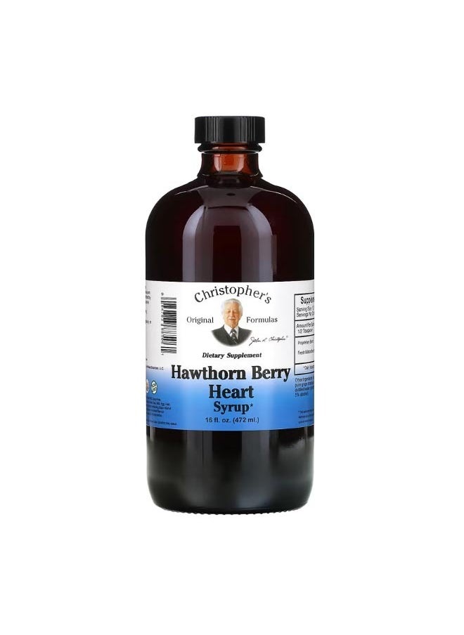 Hawthorn Berry Heart Syrup 16 fl oz 472 ml