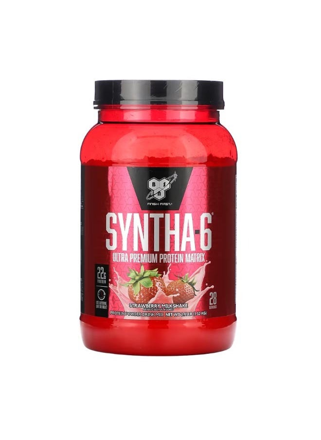 BSN Syntha 6 Ultra Premium Protein Matrix Strawberry Milkshake 2.91 lbs 1.32 kg