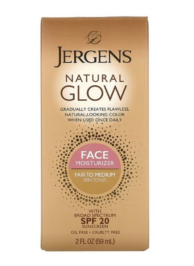 Natural Glow Face Daily Moisturizer SPF 20 Fair to Medium 2 fl oz 59 ml