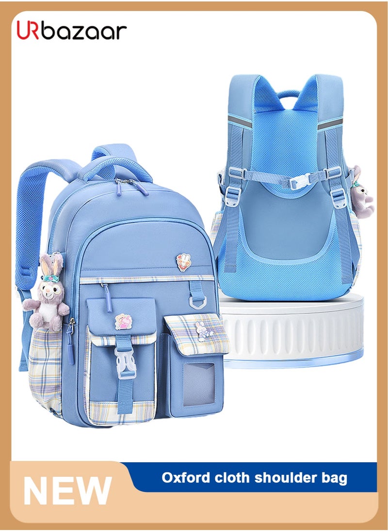 Schoolbag, kids backpack leisure backpack school student laptop backpack, waterproof backpack,accessories plush pendant for Teens Girls Women Studentsr School bag