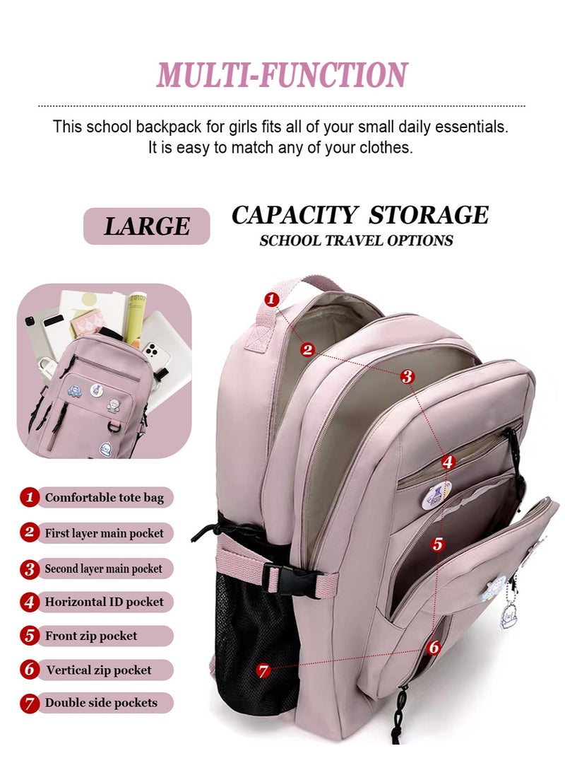 Lightweight Basic Backpack For High School,College Bookbag For Womens and Men,Travel Laptop Backpacks For Teen Girls,School Bag Casual Daypack