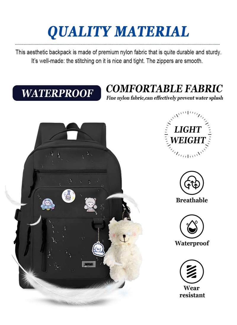 Lightweight Basic Backpack For High School,College Bookbag For Womens and Men,Travel Laptop Backpacks For Teen Girls,School Bag Casual