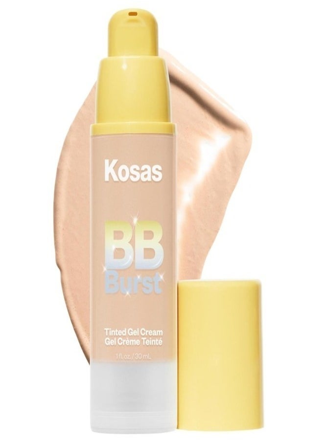 KOSAS BB Burst Tinted Moisturizer Gel Cream with Copper Peptides - Light+ Cool 15 - Light+ With Cool Undertones 30ml