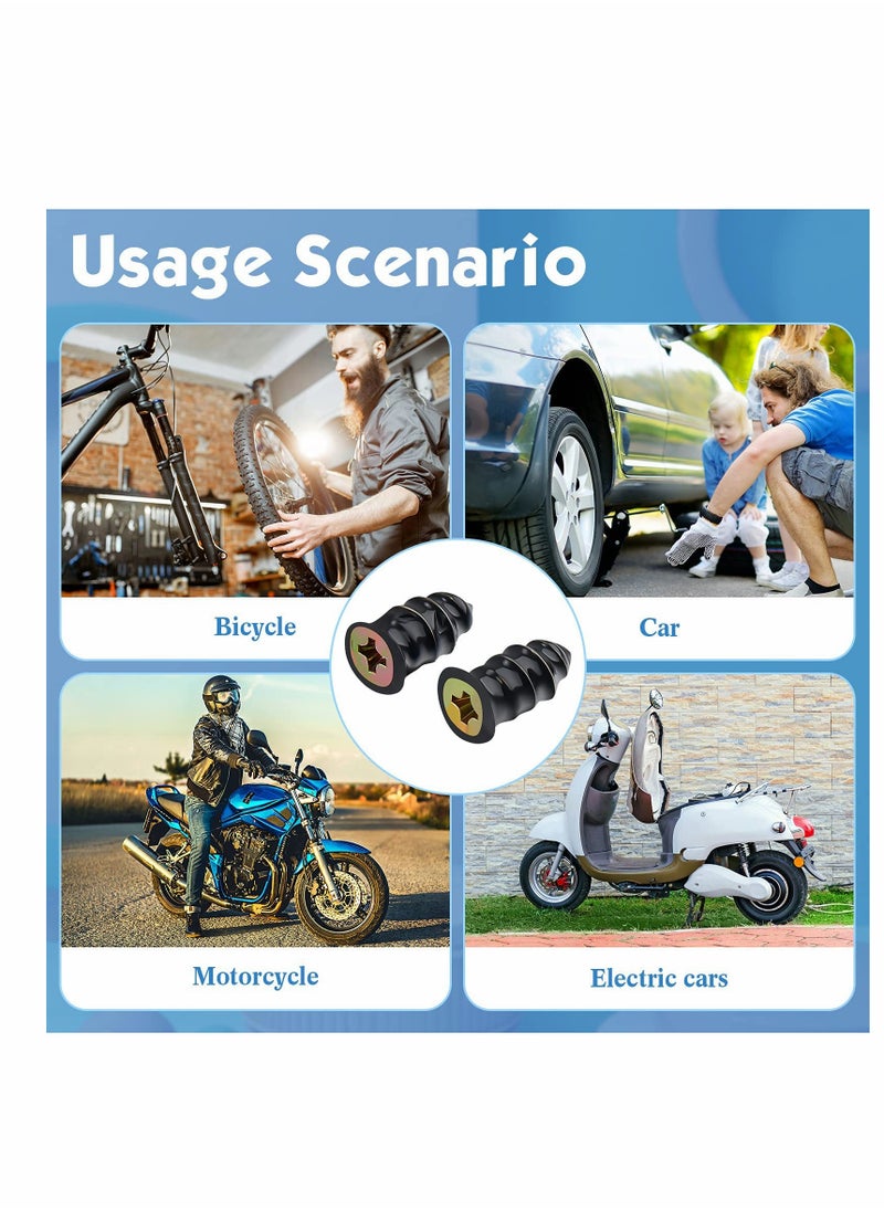 Tire Repair Rubber Nail with Screwdriver, 62Pcs Car Screws Auto Motorcycle Vacuum Nails Self Service Fast Tools