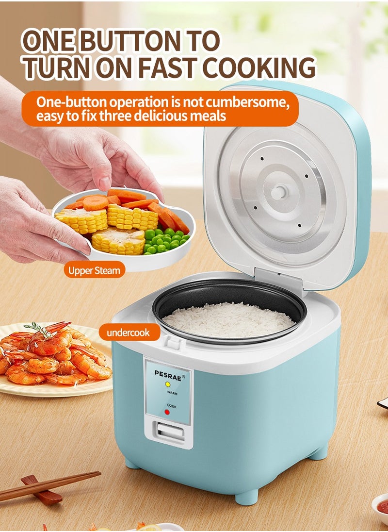 1.2 Liter Mini Multifunctional Non-Stick 200 Watt Small Portable Mechanical Home Rice Cooker for 1-2 People