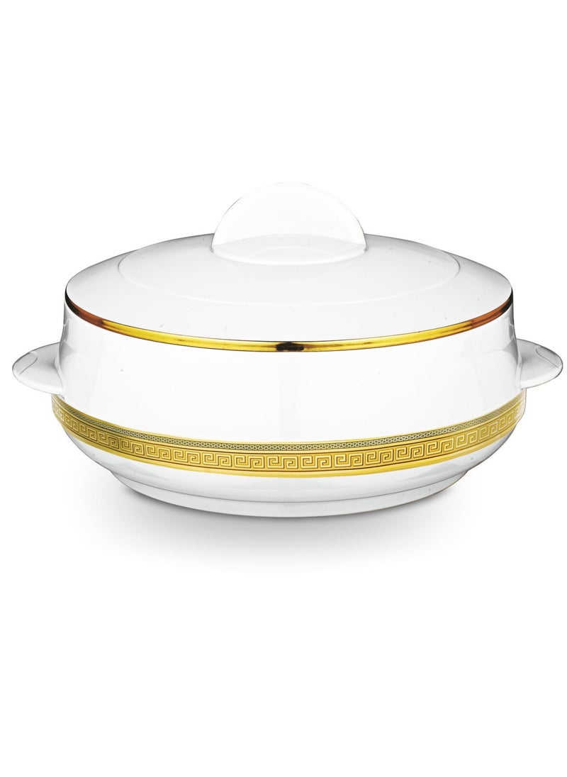 Champion Stainless Steel Insulated Casserole with Steel Lid  - 8000ML White