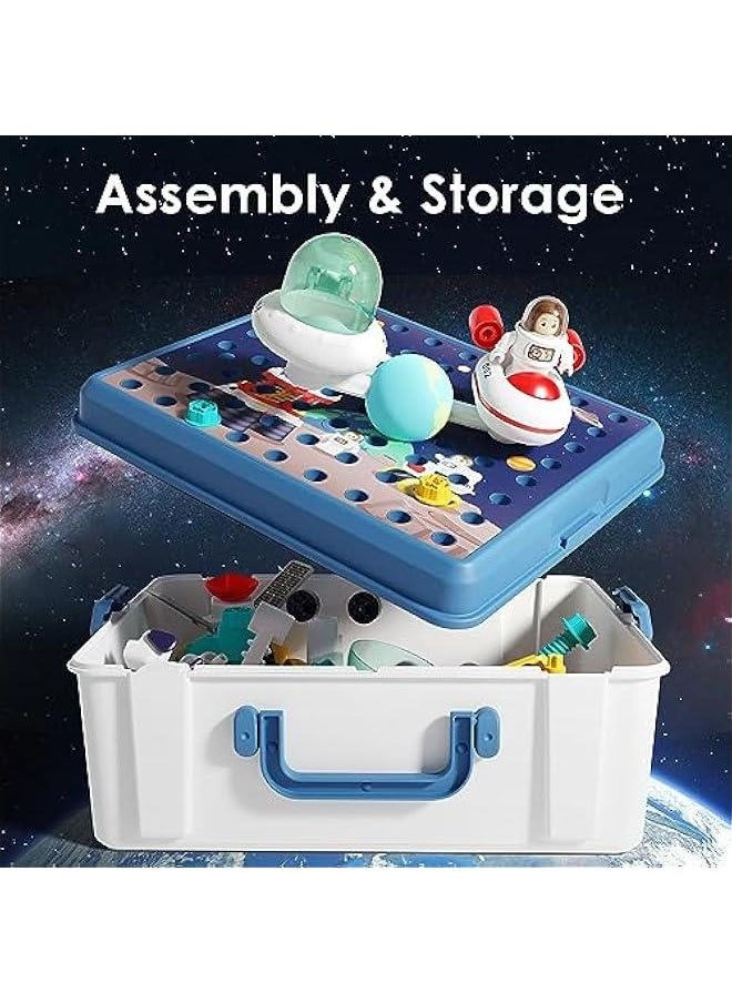 Space Toys Spaceship for Kids 3-5, Boys Space Shuttles W/ Astronauts Robots, Outer Space Building Set, Universe Adventure STEM Science Kit, Learning Gift for 4 6 7 8 Years Old Girl Child