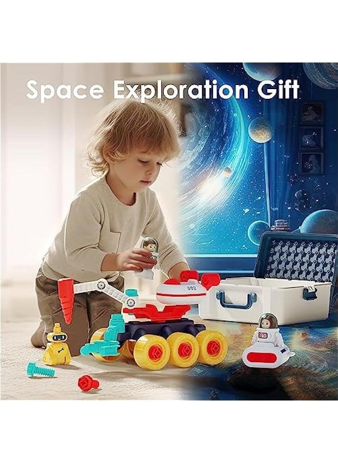 Space Toys Spaceship for Kids 3-5, Boys Space Shuttles W/ Astronauts Robots, Outer Space Building Set, Universe Adventure STEM Science Kit, Learning Gift for 4 6 7 8 Years Old Girl Child