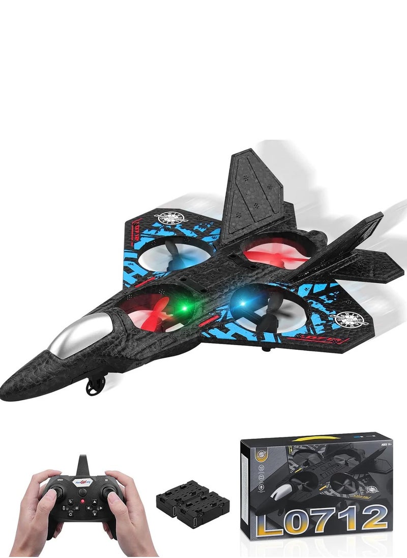 RC Aeroplane 2.4GHz Remote Controlled Floating Fighter Plane Quadcopter, UAV Remote Control Aircraft Fixed Wing Aeromodelling Toy Gift for Kids