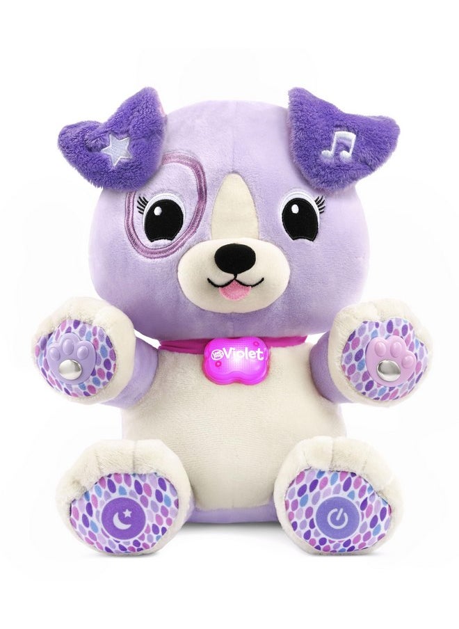 LeapFrog Pal Scout Smarty Paws | Soothing & Sensory Cuddly Toddler Toy with Lights & Music | Suitable for Ages 6-36 Months | Violet