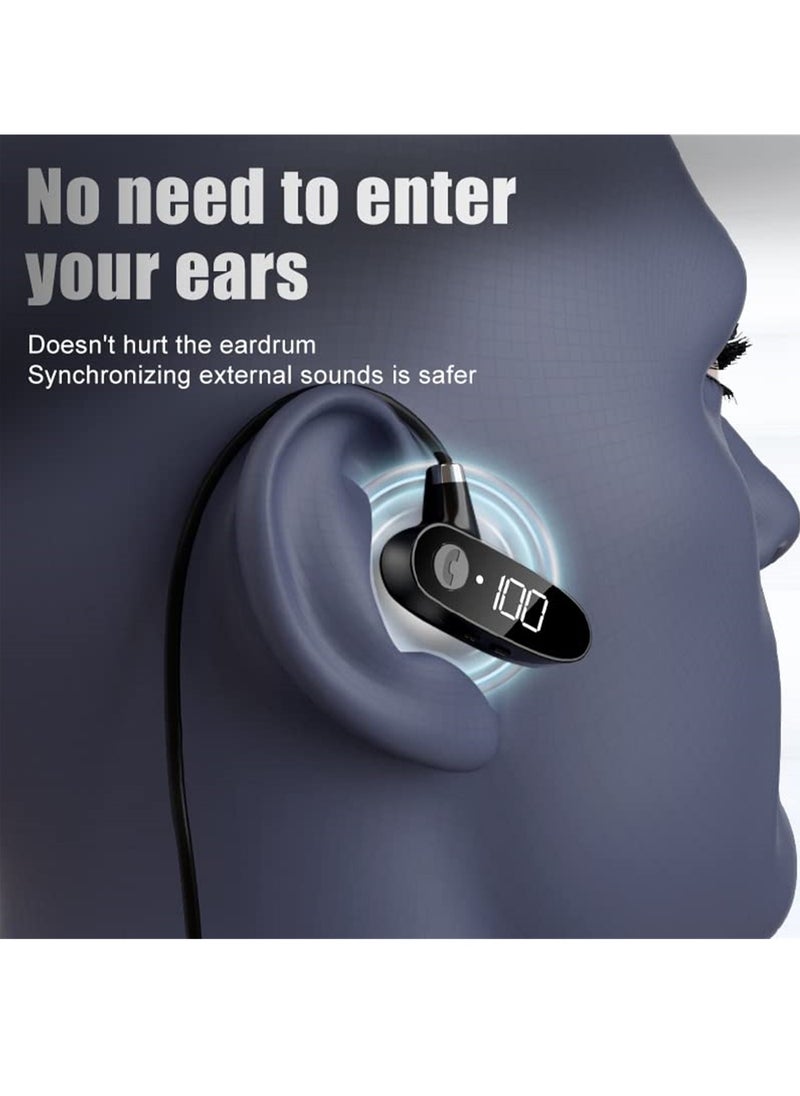 Bone Conduction Headphones Bluetooth Sports Open Ear Wireless Neckphone Headset Sweatproof With Mic For Cycling Running Driving Gym