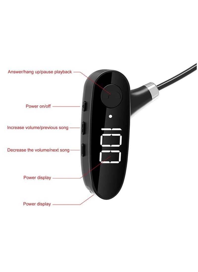 Bone Conduction Headphones Bluetooth Sports Open Ear Wireless Neckphone Headset Sweatproof With Mic For Cycling Running Driving Gym