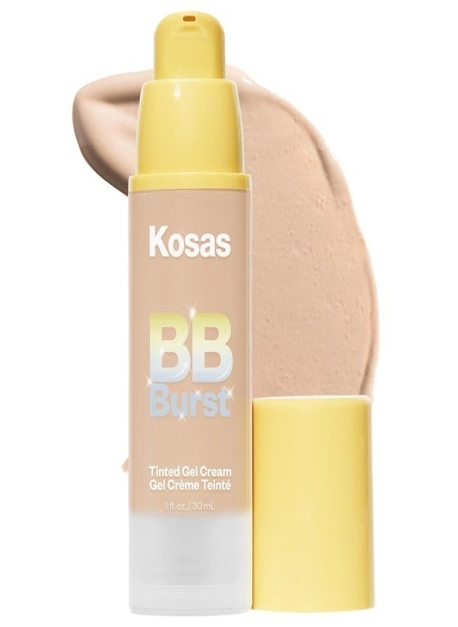 KOSAS BB Burst Tinted Moisturizer Gel Cream with Copper Peptides -Light Medium Neutral Warm 20 - Light Medium With Neutral Warm Undertones 30ml