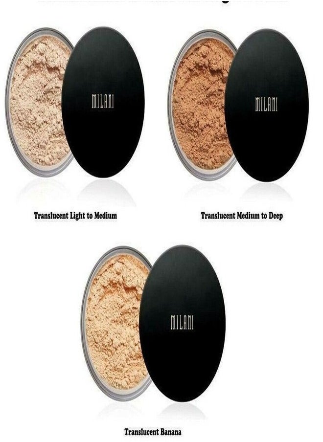 Milani Make It Last Setting Powder - 02 Translucent Medium to Deep (0.12 Ounce) Cruelty-Free Mattifying Face Powder that Sets Makeup for Long-Lasting Wear