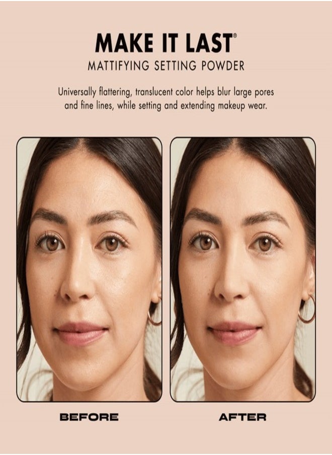 Milani Make It Last Setting Powder - 02 Translucent Medium to Deep (0.12 Ounce) Cruelty-Free Mattifying Face Powder that Sets Makeup for Long-Lasting Wear