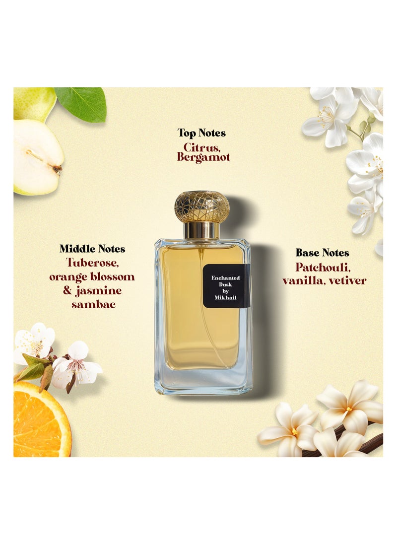ENCHANTED DUSK by Mikhail - 100ml Blended With Floral Notes Bold & Elegant Perfume For Ladies Experience The Allure of Captivating Scent Ladies Perfume Perfect For Any Occasion