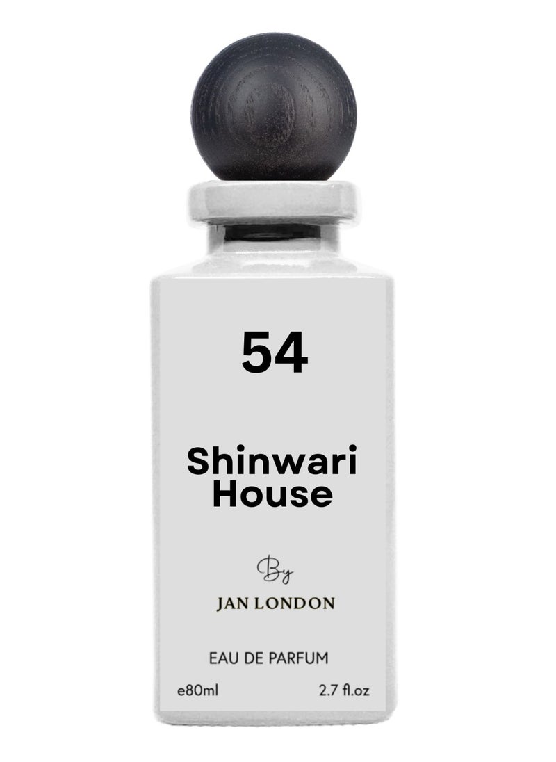 54 Shinwari House Perfume: An Exquisite Eau De Parfum for Men and Women, 80ml - Celebrating Heritage with a Long-Lasting Fragrance Masterpiece