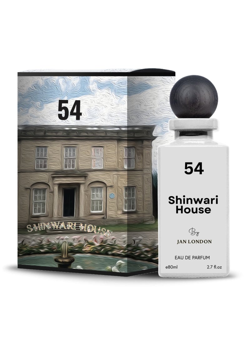 54 Shinwari House Perfume: An Exquisite Eau De Parfum for Men and Women, 80ml - Celebrating Heritage with a Long-Lasting Fragrance Masterpiece