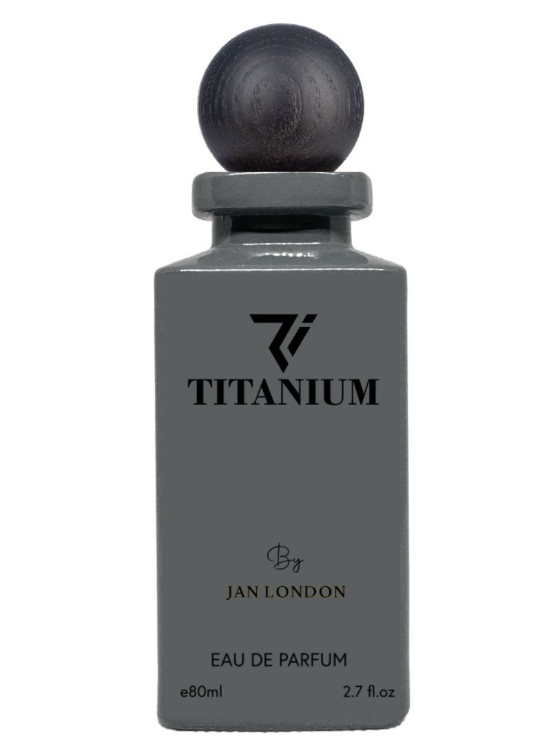Titanium Perfume: A Striking Eau De Parfum for Men and Women, 80ml - Radiating Strength and Sophistication with a Long-Lasting Scent