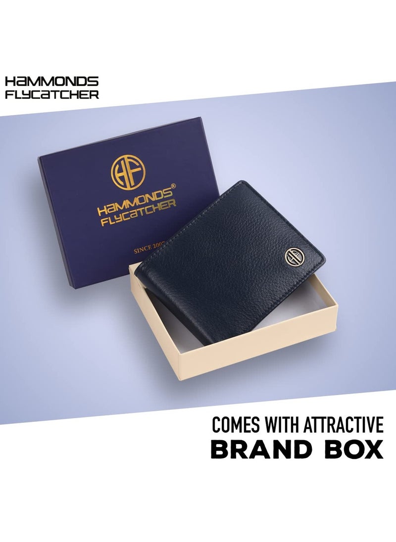 Genuine Leather Wallet for Men  RFID Protected Leather Money Purse BiFold Wallet   4 Card Slots  Coin Pocket  Hidden Pockets
