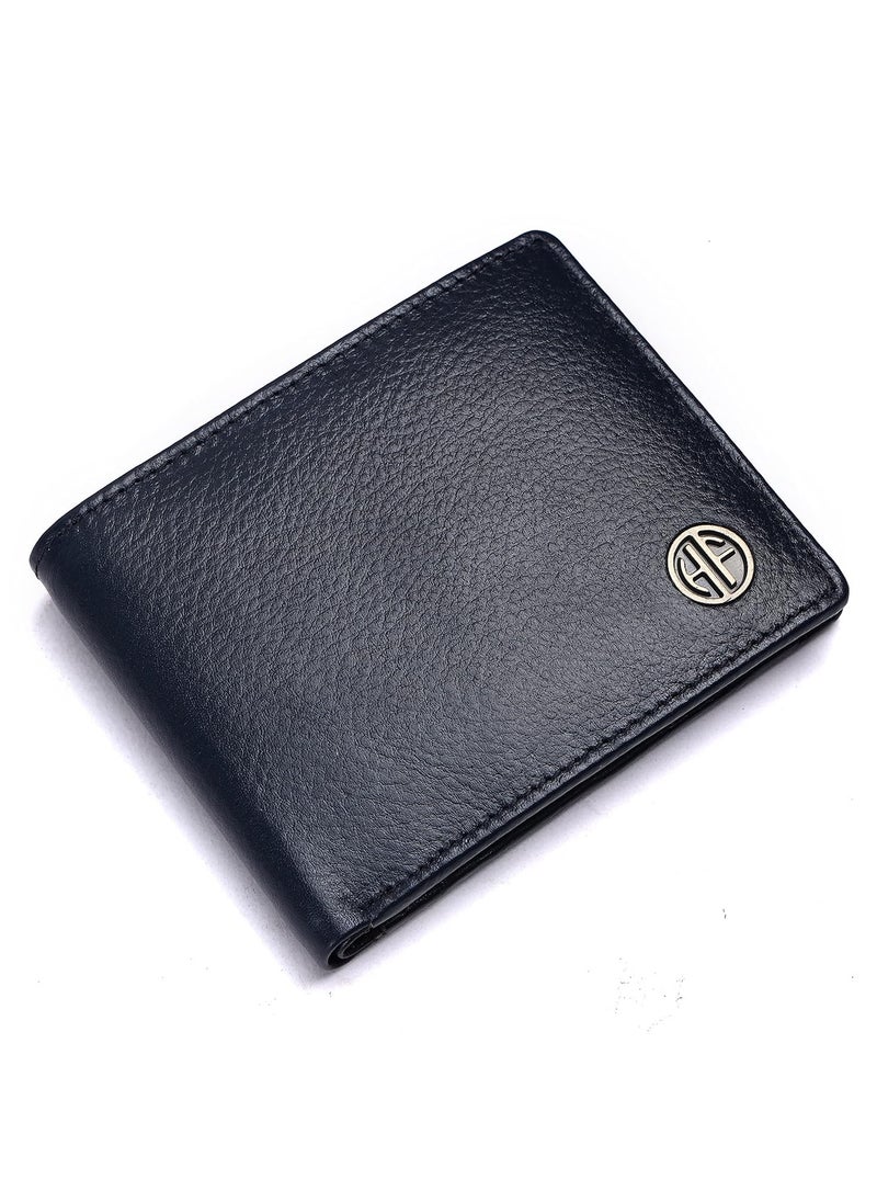 Genuine Leather Wallet for Men  RFID Protected Leather Money Purse BiFold Wallet   4 Card Slots  Coin Pocket  Hidden Pockets