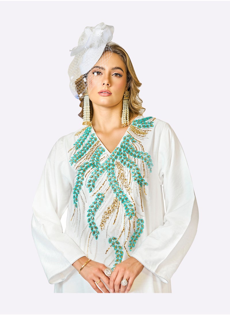 Sara Arabia Vine Design Jalabiya
