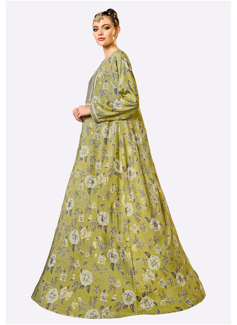 Sara Arabia Floral Maxi Jalabiya