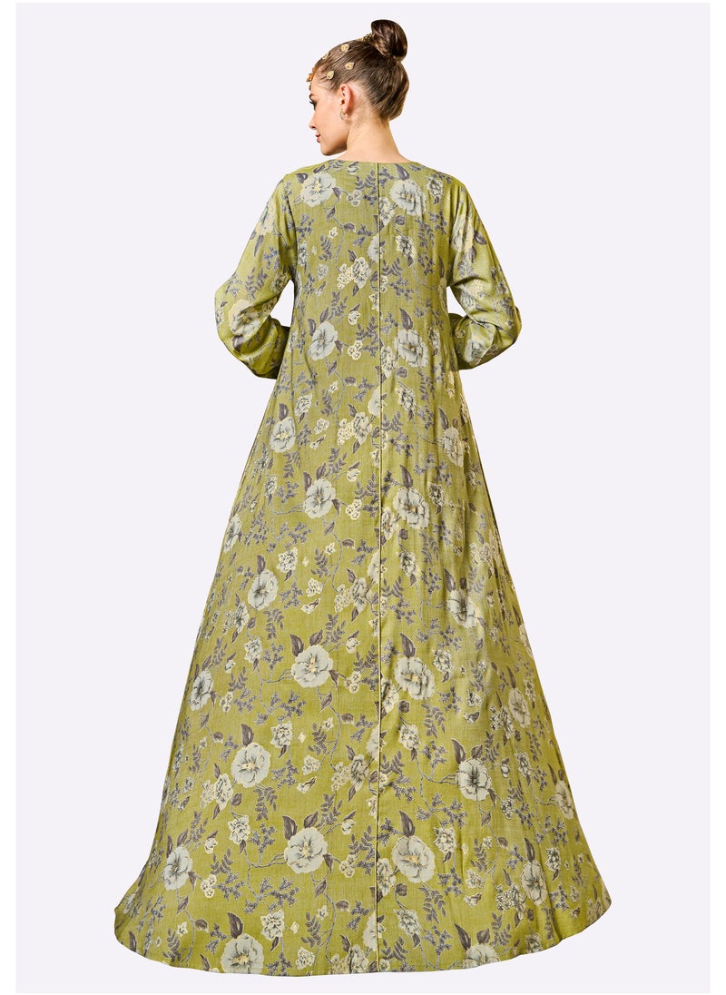 Sara Arabia Floral Maxi Jalabiya