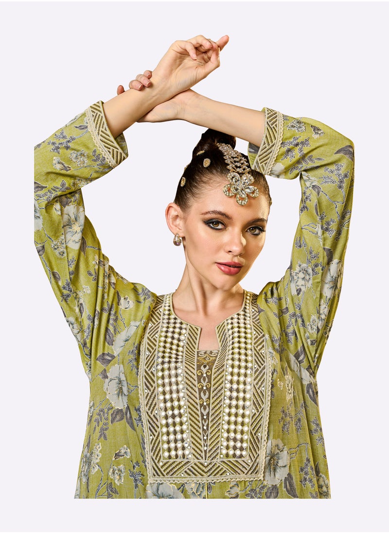 Sara Arabia Floral Maxi Jalabiya