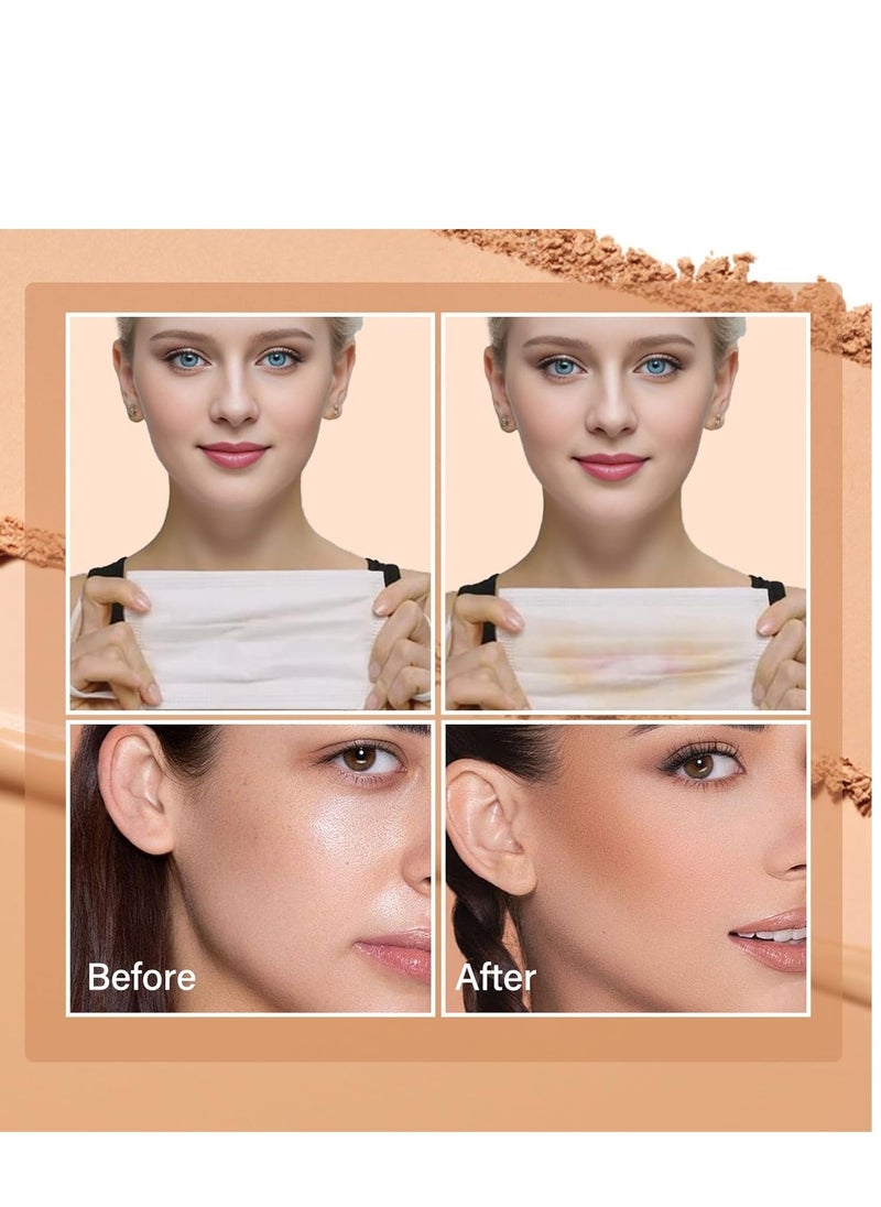 Oil Control Facial Powder Matte Smooth Setting Waterproof Long-Lasting Perfect Lightweight Makeup For Soft Focus Finish, Minimizes Fine Lines And Pores Classic Ivory