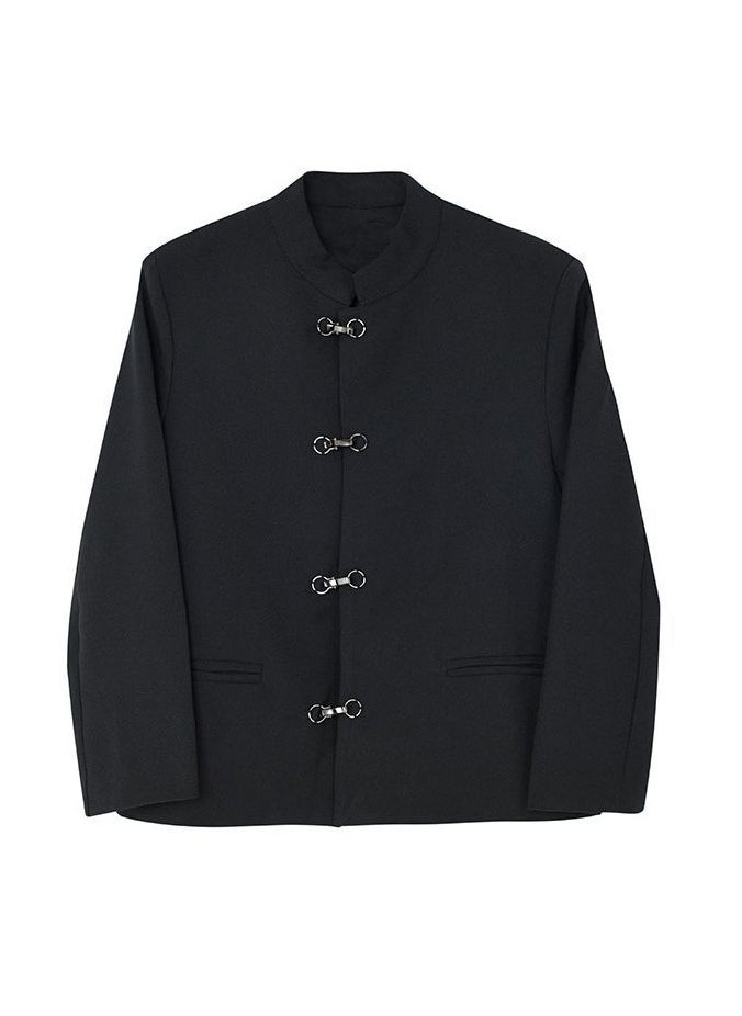 New Chinese Style Jacket With Stand-up Collar And Suit Jacket