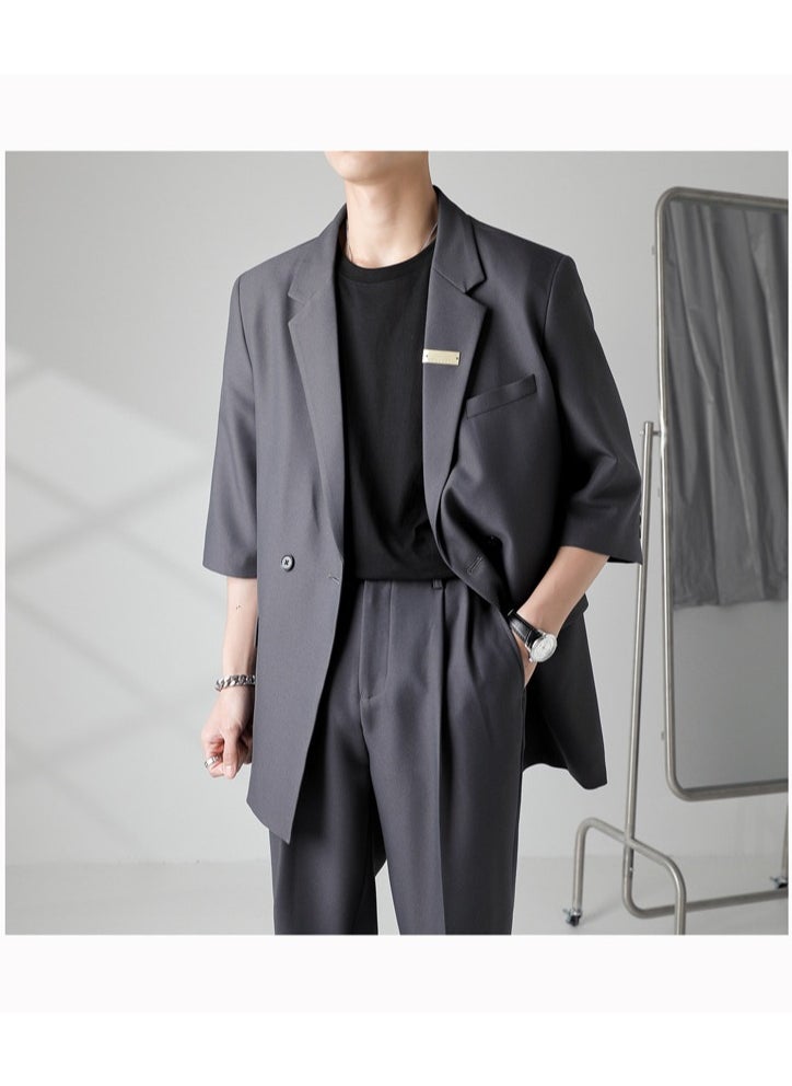 Casual And Versatile Loose-fitting Suit Set