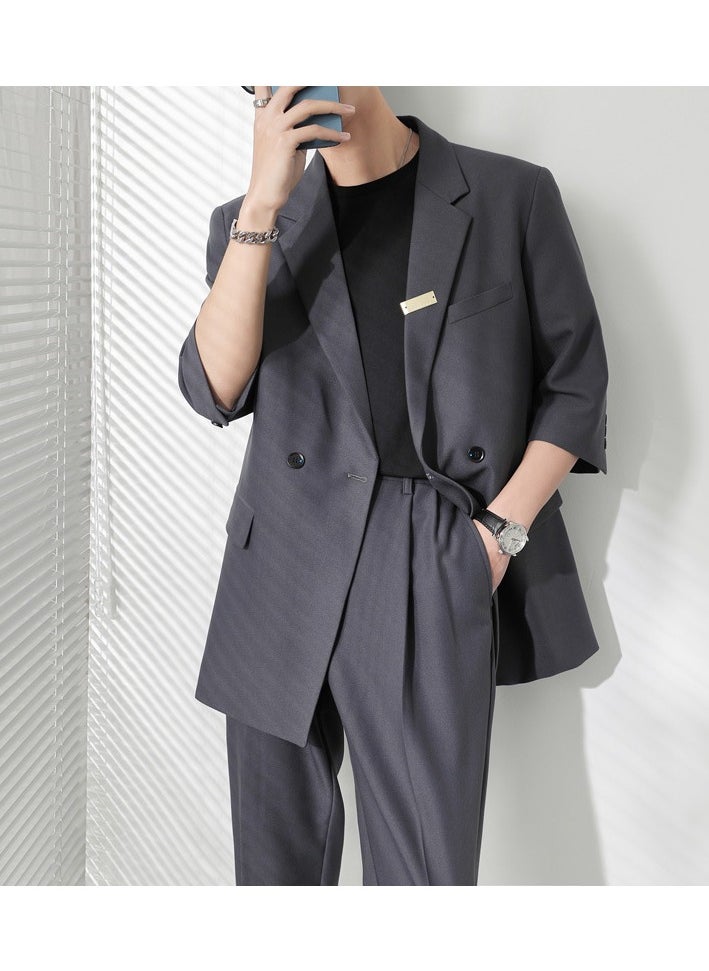 Casual And Versatile Loose-fitting Suit Set